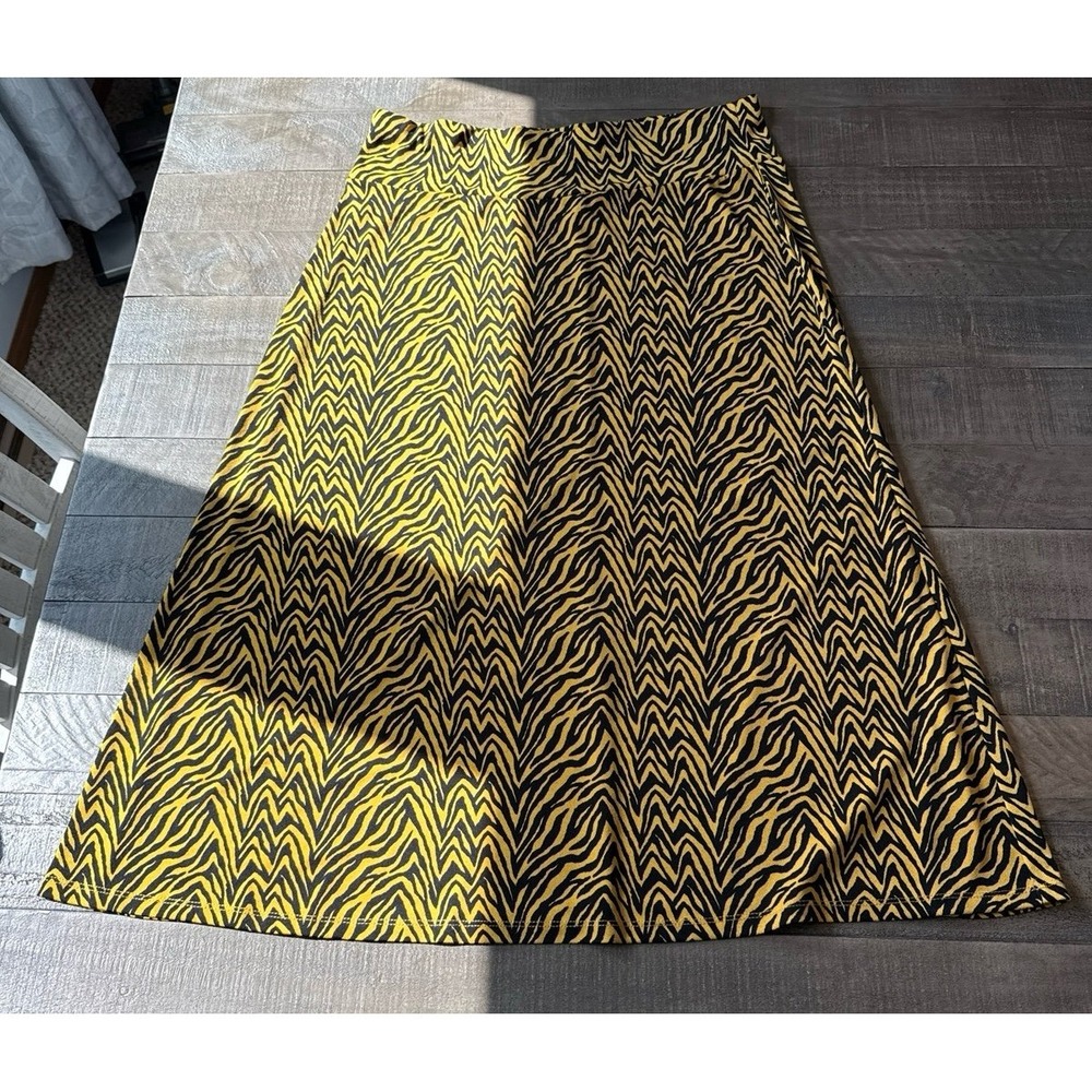 Love‎ Scarlett Women's Animal Print Maxi Skirt Size Large